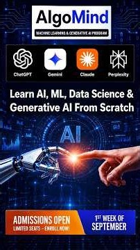 AI & Machine Learning Course for B.Sc, M.Sc, BCA, MCA & B.Tech Students | Admissions Open