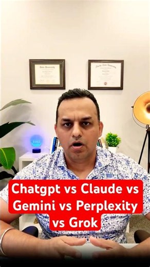 Comparing Chatgpt vs Grok vs Gemini vs Claude vs Perplexity