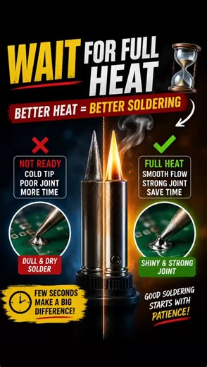 Wait for Full Heat! 🔥 | The Secret to Perfect Soldering