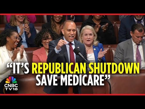 Hakeem Jeffries Unleashes on Republicans | US House Votes To Avoid Government Shutdown | N18G