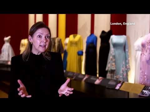 Queen Elizabeth's clothes displayed for centenary celebrations