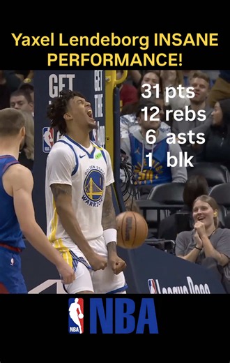 Yaxel Lendeborg DOMINATES — 31 PTS, 12 REB in INSANE Performance!💪🔥 #yaxellendeborg #warriors #GSW #denver #nuggets