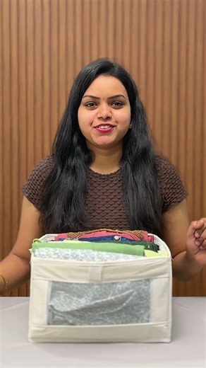 Declutter Your Wardrobe ✨ Foldable Linen Organisers with Clear Window