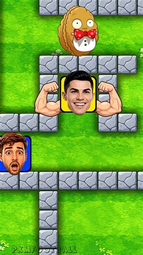 RONALDO & GEORGINA Face the IMPOSSIBLE FOOTBALL MAZE! 😱🔥 | Fan Animation #shorts