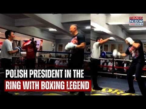 POLISH PRESIDENT BOXES WITH MANNY PACQUIAO! Unexpected Showdown Leaves Everyone Stunned | WATCH