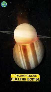 What If Jupiter Ate Saturn? 🪐💥 Could They Become a Star? #space #solarsystem #universe
