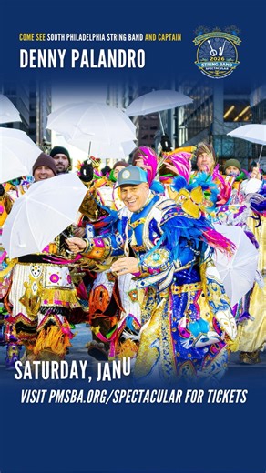 𝙋𝙝𝙞𝙡𝙖 𝙎𝙩𝙧𝙞𝙣𝙜 𝘽𝙖𝙣𝙙 𝘼𝙨𝙨𝙤𝙘𝙞𝙖𝙩𝙞𝙤𝙣 on Instagram: "Come see the South Philly String-Band, along with all the other String Bands, perform live at the String Band Spectacular on January 31st. 🎟 Tickets and event details: pmsba.org/spectacular"