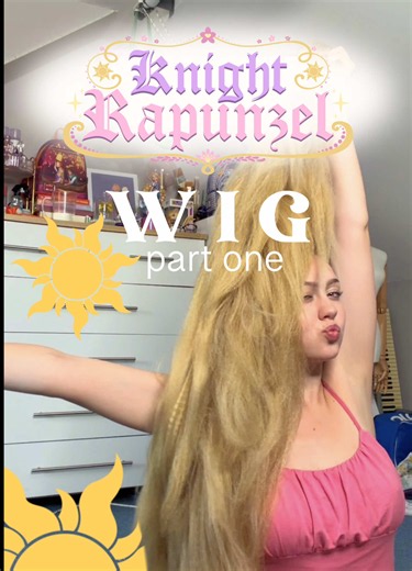 ⚔️KNIGHT RAPUNZEL🌸 It’s wig time! Eeek I’m so excited to debut my Original Cosplay Concept of Rapunzel from Tangled as a knight at Ren Faire however I’m slightly worried that it’s THIS WEEK COMING… 😅 So, here’s my wig process. I’m really happy with how things are going so far🥳 Please have your fingers crossed that I can finish her in time & that she looks somewhat like my original concept art plans ☀️ See you soon for the next part of the wig, I had to do 2 videos as she has ALOT of hair whic