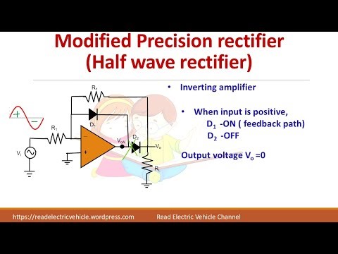Precision diode using op amp|Half wave rectifier|Full wave rectifier|ch12