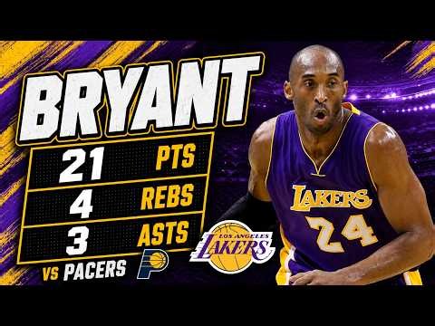 Kobe Bryant 21 pts 4 rebs 3 asts vs Pacers 14/15 season