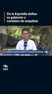 De la Espriella define su gabinete y comisión de empalme