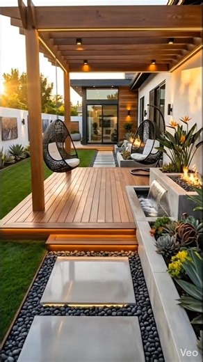 Watch this backyard transform with a modern luxury pergola and patio.