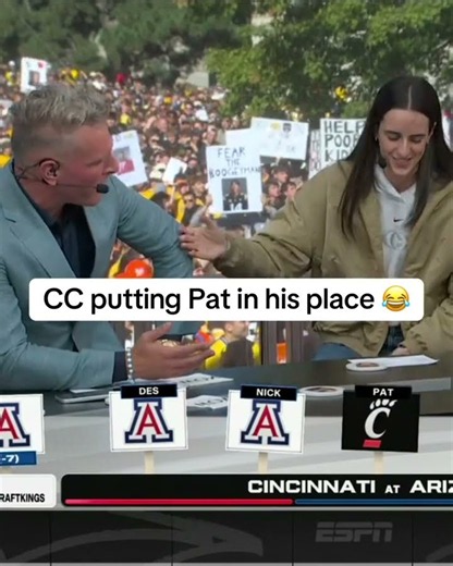 Caitlin Clark mocks Pat McAfee’s picks on College GameDay