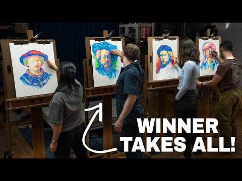 4 Pro Artists Battle for Cash in the Ultimate Art Competition