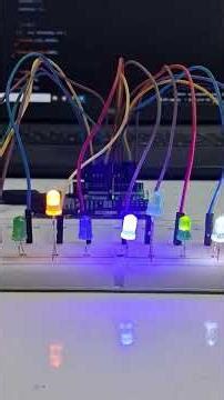 Arduino UNO R4 LED Chasing Project#arduino#youtubeshorts#programming