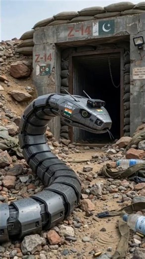 ​India's Snake Robot: दुश्मन के बंकरों का काल! 🇮🇳🔥 #IndianArmy #Tech #Shorts