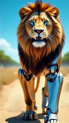 This Robot Lion Will Shock You 😱#shorts