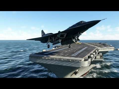Experimental Darkstar Takes Off from an Aircraft Carrier | MSFS 2020
