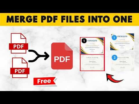 How To Merge PDF Files intople One | Full Guide