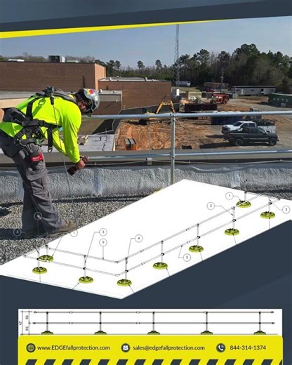 Guardrail System Installation for Rooftop Safety | EDGE Fall Protection