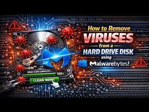 How to remove viruses from a Hard Drive Disk using the windows Malwarebytes!