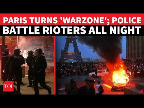 Paris Engulfed By Riots; Streets Burn, Police Injured, Hundreds Dragged Away; 'OUT OF CONTROL...'