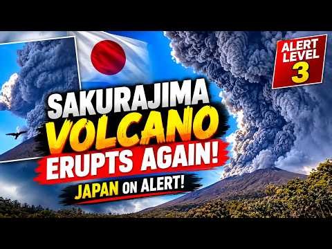 Japan on ALERT! Sakurajima Volcano Erupts Again | Ashes Over Kagoshima | World News