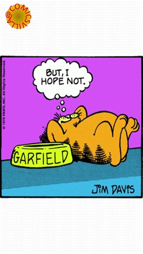 Garfield: All I Ever Do Is Eat and Sleep. There Must Be More to It. #garfield #comics #comicsvilla
