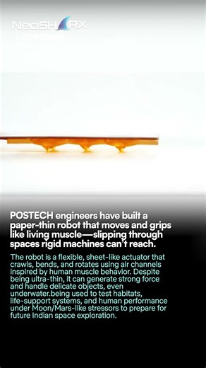 Laboratory tests showed the robot crawling like a caterpillar when bent, squeezing through