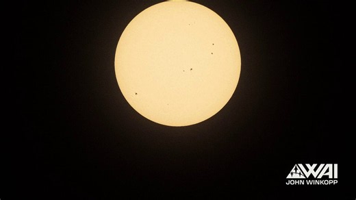 JAWDROPPING SpaceX rocket passes straight in front of Sun4 CLEAR shock waves ripple outward in atmosphere