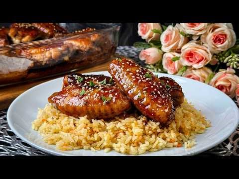 You've never tasted chicken wings this delicious, they're simply amazing!🍗✨Wings in honey-soy sauce!