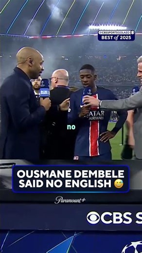 Ousmane forgot he wasn't in Spain anymore 😅 #UCLToday
