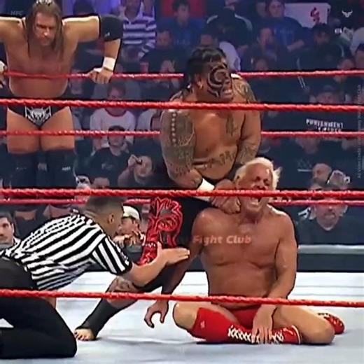 #Evolution vs Rated-RKO & #Umaga 🔥 Full Chaos on RAW #randyorton vs #TripleH Legends Clash! #shorts