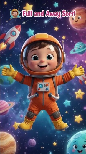I Am A Little Rocket! 🚀 Fun Space Song & Nursery Rhyme for Kids #shorts #youtubeshorts #toddlersongs
