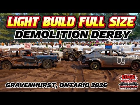 Light Build Full-size Demolition Derby - Gravenhurst Ontario 2026 - Hosted by Edge Motorsports 