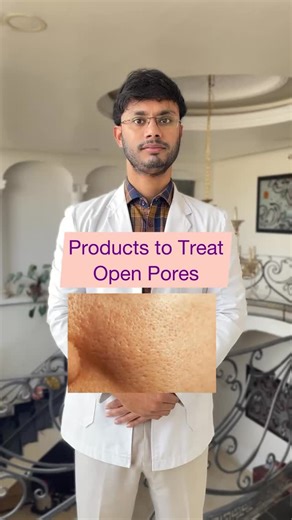 Dr. Asif Sheikh | Skin | Hair | Laser | Indore on Instagram: "Open pores are not a disease, but the wrong skincare can make them look bigger. 👩‍⚕️✨ Let’s break it down—what really causes open pores and what actually works according to dermatologists 👇 🔍 Common causes of open pores: • Excess oil production • Acne & blackheads • Sun damage & ageing • Loss of collagen • Using comedogenic products • Skipping sunscreen 🧴 Dermatologist-recommended products for open pores: ✔️ Salicylic acid (cleans