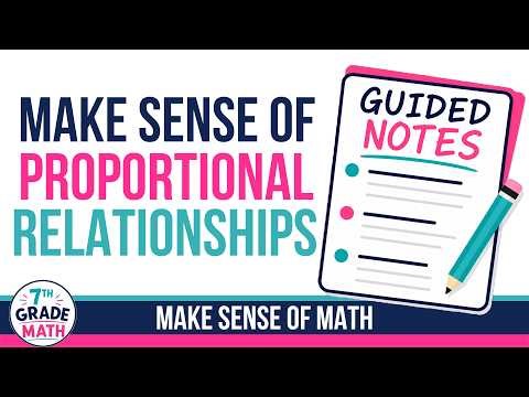 Proportional Relationships Notes | 7th Grade Math Lessons