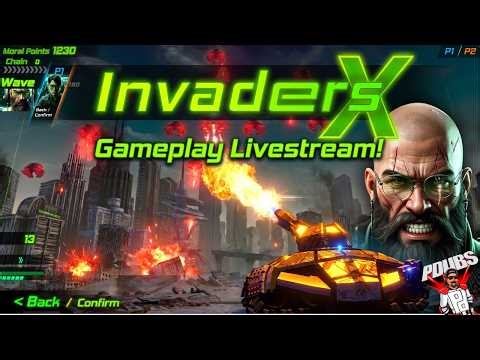 INVADERS X - A Modern Day Space Invaders Perfect For Arcades? Gameplay Livestream!
