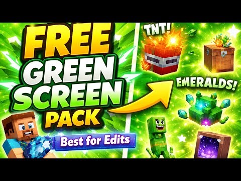 Top Minecraft Green Screen Effects (best for editing)