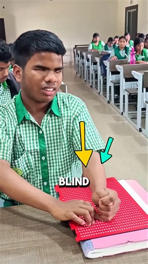Blind Children Read With Their Fingers 😱 #shorts