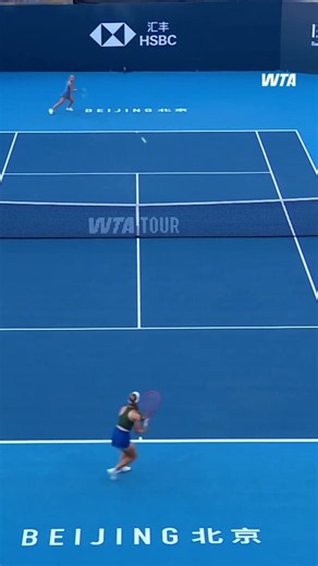 Pinpoint accuracy 📍Sara Bejlek produces a lob for the ages in Beijing!#ChinaOpen
