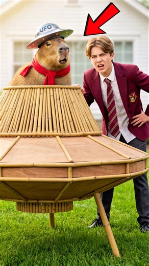 Be honest… which UFO would YOU choose? 🛸👇 #capybara