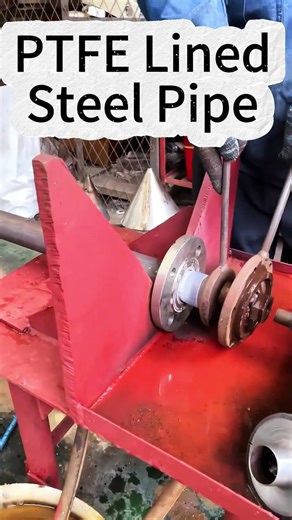 🔧 PTFE Lined Steel Pipe | Corrosion-Resistant Solution #oilandgas #corrosionresistant #ptfe