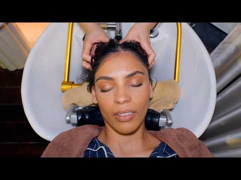 ASMR: I Couldn't Stay Awake | Thai Head Water Massage + Sound Therapy & Hair Styling