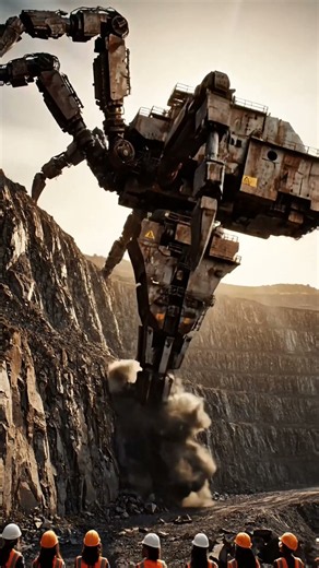 INSANE Giant Sci-Fi Mining Mechs in Action! 🤖⛏️