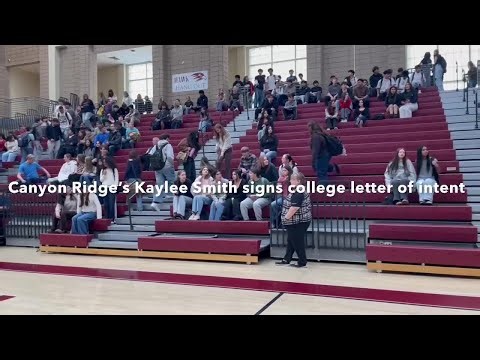 Canyon Ridge senior Kaylee Smith signs college letter of intent