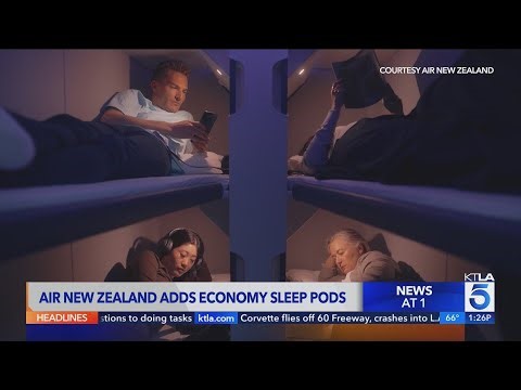 Air New Zealand unveils bunk bed sleep pods for some long-haul flights
