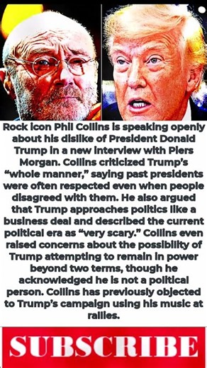 Phil Collins SPEAKS OUT Against Trump: “His Whole Manner Is Unattractive”