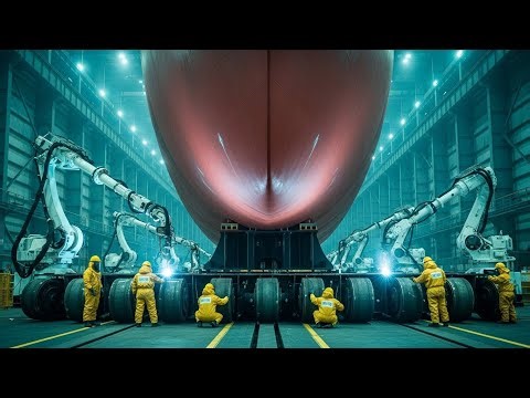 Inside the $200M Ship Factory – (Full Process) Building an LNG Tanker