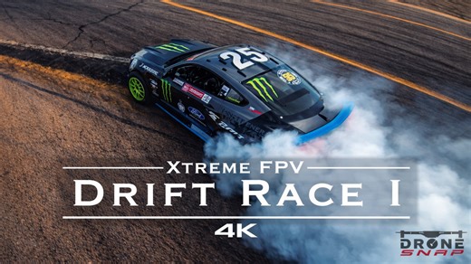 Drift race (part 1) Xtreme FPV racing drone in 4K